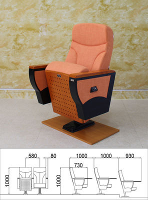 Ghế rạp chiếu phim xếp gọn màu đỏ đa năng Chống gỉ Độ cứng trung bình