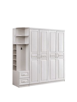 Tủ quần áo Armoire bằng gỗ trắng chống bụi