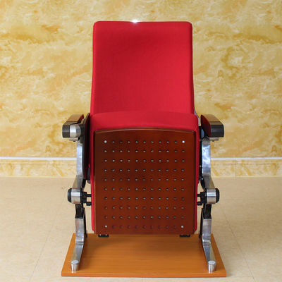Ghế rạp chiếu phim ODM có giá đỡ cốc, Ghế rạp hát màu đỏ chống cháy Multiscene